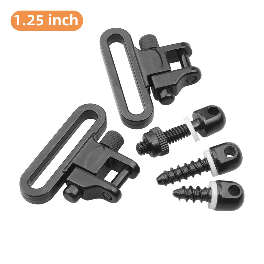Tactical 1.25" QD Sling Swivel Mount Adapter Quick Detach 300lb Sling Swivel Clips Attachment Toy Gun Accessories