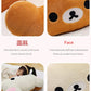 Cute Rilakkuma Big Head Plush Pillow Large Size Soft Stuffed Toy Cushion Bedroom Sofa Decor Unisex Birthday Gift For Adult