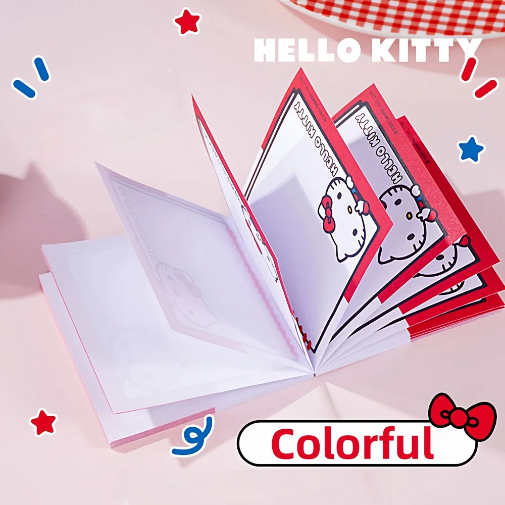 Genuine Sanrio Anime Hello Kitty Cartoon Memo Pad KT Cat Memo Pad Handbook Notepad Women Birthday Gifts