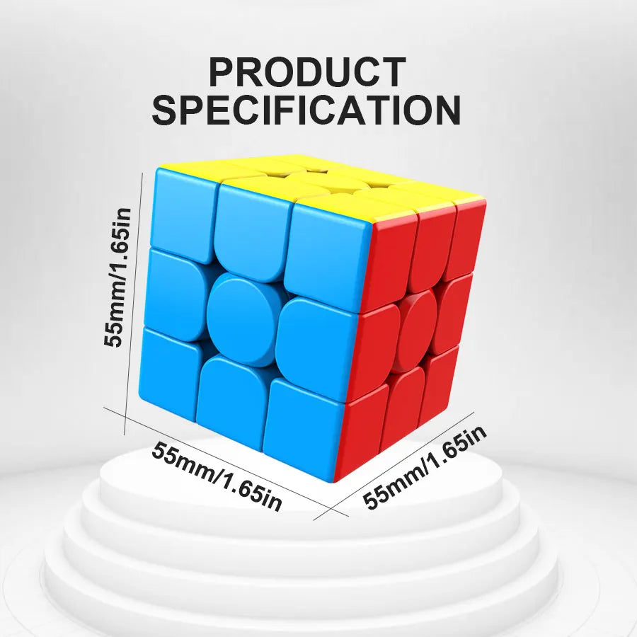 3x3x3 cubic stickerless stress relief puzzle professional education smooth speed competition children's toy gifts