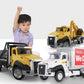 1:50 Alloy Truck Model Engineering Vehicle Excavator Bulldozer Head Dumper Truck Crane Tanker Toys For Children's Gifts