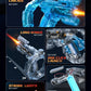 Gatling Rotating Electric Water Gun with Light-Up High Speed Continuous Shooting Powerful Water Blaster Summer Outdoor Toy