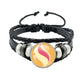 Mega Stone Key Chain Anime Peripheral Creativity Exquisite Fashion Black Leather Rope Buckle Key Chain Trend