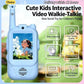 2PC Children's Video Walkie-talkie HD Walkie-talkie USB Charging Indoor Outdoor Entertainment Kids Toys Birthday Gifts Ages 3-12
