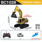 ZWN 2.4G Remote Control Excavator Dump Truck RC Model Car Toy Professional Alloy Plastic Simulation Construction Vehicle for Kid
