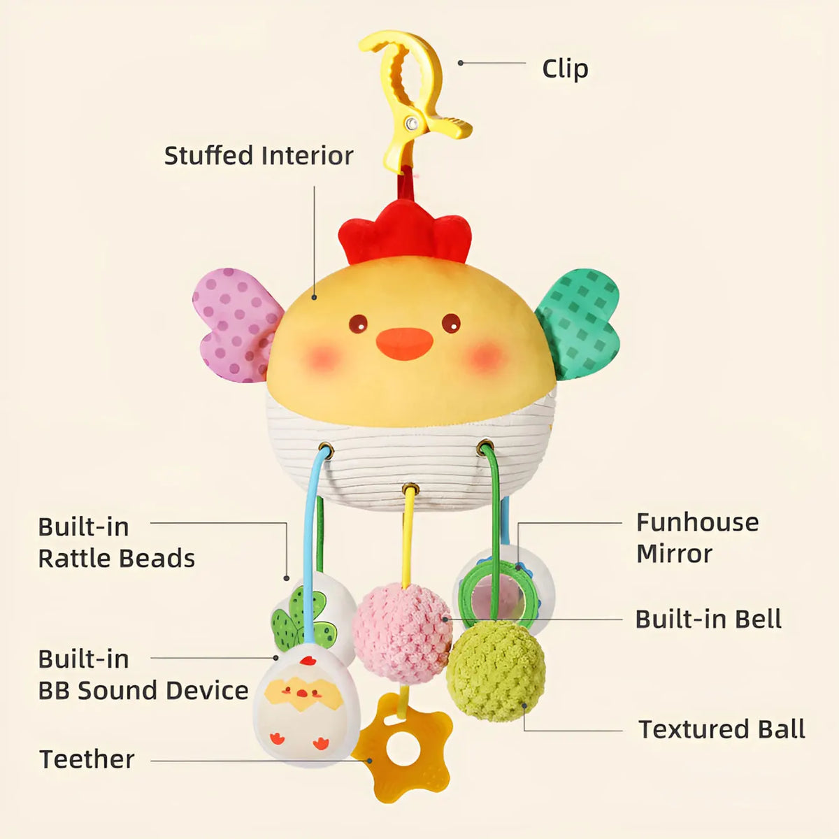 Bed Hanging Drawstring Cheer Toy Bedbell Pendant Can Be Nibbled Drawstring cartoon Pendant