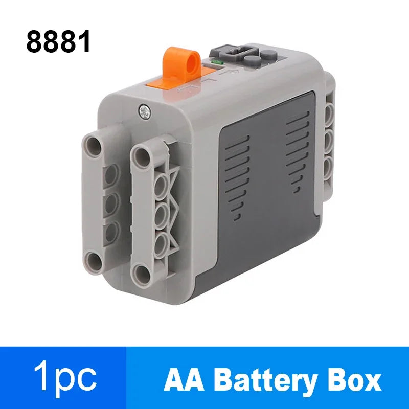 MOC Rechargeable AA /AAA Battery Box Multi-function Power Group Tool Car Train Motor Speed Adjust Control for Building Blocks