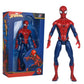8pcs 18CM Avengers Collection Iron Man Spider Man Thanos Spider Captain Thor Hulk Transfiguration Action Decoration Toy Gift