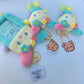 Usahana Cartoon Plush Bag Pendant Card Bag Card Set Doll Rabbit Pendant Keychain Animation Periphery Birthday Gift for Girls