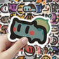 100pcs Pokemon Kawaii Stickers Old School Sticker Charmander Pikachu Psyduck Artist Work Gifts for Kids for Bike Guitar Laptop