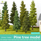 14/21cm Model Train Layout Wire Tree Model Simulation Tree Military Sand Table Material Handmade Diy Landscape Model Tree