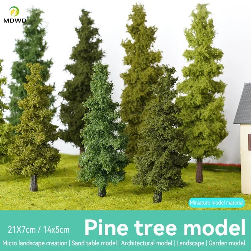 14/21cm Model Train Layout Wire Tree Model Simulation Tree Military Sand Table Material Handmade Diy Landscape Model Tree