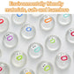 1-20pcs Mini Cute Transparent Fidget Small Silicone Emotion Fidget Poppers Sensory Fidget Toys Soft Funny Stress Relieving Toys