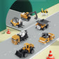 6pcs/set Alloy Engineering Truck Toy Car Classic Construction Model Vehicle Loader Tractor Excavator Toys for Boys Gifts