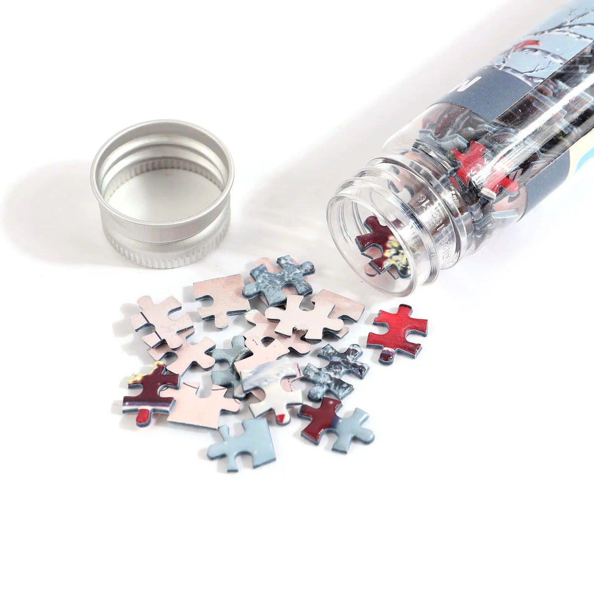 150pcs Test Tube Puzzle Strolling In The Rain Mini Travel Puzzle Gift Christmas House Paris Tower New Year