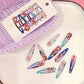 Random 5/10pcs Hair Clip Cute Digital Printed minimalist Hair Decoration party supplies Birthday Gifts