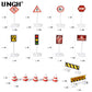 15Pcs/Set Toddler Mini Traffic Signs Model Toy Road Block Children Safety Education Kids Puzzle Traffic Toys Boys Girls Gifts