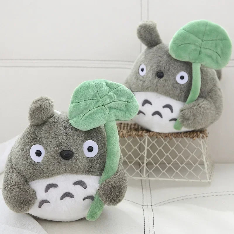 ---New Plush Doll 22cm Cartoon Cute Doll Lotus Leaf Totoro Doll Plush Toy Cat Doll Children's Christmas Gift