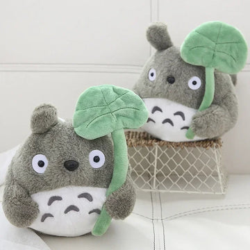 ---New Plush Doll 22cm Cartoon Cute Doll Lotus Leaf Totoro Doll Plush Toy Cat Doll Children's Christmas Gift