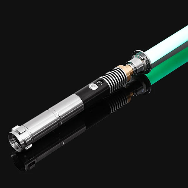 Metal Handle RGB Cosplay Double-edged Lightsaber Sword 16 Colors Change LED Switchable Sound And Light For Boys Girls Gift