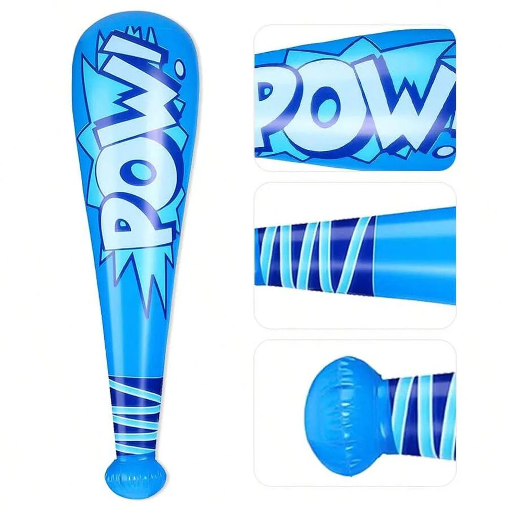 12pcs Inflatable Cartoon Baseball Bat POW Inflatable Stick Party Water Game Toys Gift
