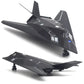 American Nighthawk F-117A Stealth Combat Aircraft Model Simulation Alloy Aircraft Children's Toy Fighter Model Wall Ornament