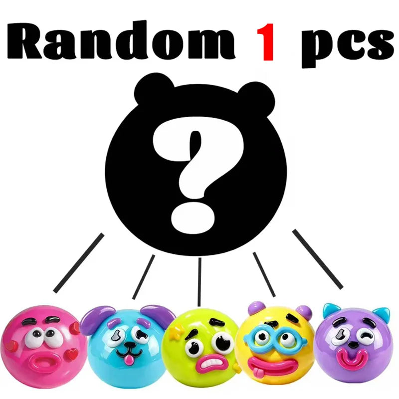 New Smushers Squishy Pinch Pressure Ball DIY Emoticons Dog Face Slow Rebound Squeeze Squishy Soft Decompression Adult Fun Gifts