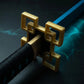 40inch Mist Demon Slayer Katana Muichirou Sword LED Wood Vapor Original Sabre Cosplay Accessories Prop Schwert Vapour Toy Gift