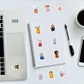 100/200pcs Kawaii Calico Critters Stickers Cute Laptop Scrapbook Graffiti Decals Skateboard Handheld  Aesthetic Sticker Toys