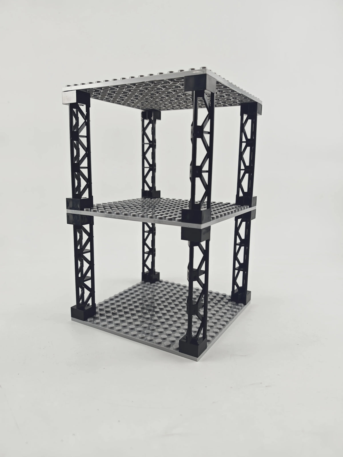 Multi Functional Building Blocks Stackable Multi-Layer Desktop Storage Rack Simulated Military Bunkers 16x16 Plate Support Girde