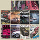 10PCS 10×15CM JDM Car Japanese Racing Car Posters Wall Collage Print Kit Wall Decor Home Room Kids Toy Card