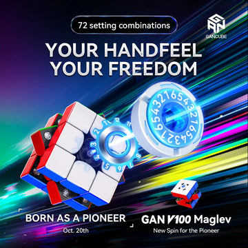 Gan V100 Maglev 3x3 Cube New Spin for the Pioneer Professional Puzzle Toys Speed Cube Children Gift Cubo Magico Puzzle