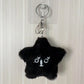 MARK DoYoung HAECHAN TAEYONG Keychain Black Luminous Pentagonal Heart Shaped Plush Pendant Suitable for Fan Gifts