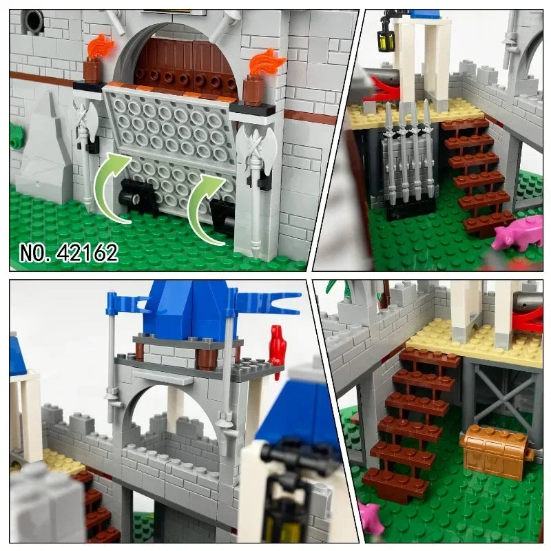 Creative DIY Medieval Roman Knight Castle Building Set Model, Christmas, Halloween and Birthday Gift, Military Collectible Toy