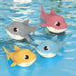 water play toy cartoon shark baby with wind up chain, outdoor beach toy, shower toy, bath toy，1pc