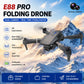 ZNLYRION E88 PRO Foldable RC Drone 8K Dual Camera WiFi FPV Quadcopter with Optical Flow Hovering 360° Flip One Key Takeoff Altitude Hold Remote Control Drone with Carrying Case for Beginners