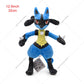 Pokemon Anime Kawaii Shiny Lucario Plush Doll Cartoon Peluche Stuffed Toy Cosplay Room Decoration Collection Kids Gifts