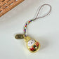 Kawaii Miffy New Small Bell Pendant Cartoon Rabbit Japanese Style Braided Rope Mobile Mobile Phone Chain Girl Birthday Gift