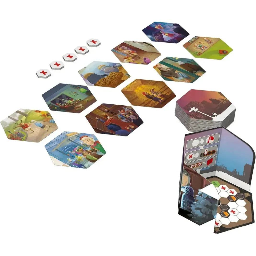 Shadows Amsterdam - Strategic Detective Tile Game - Libellud