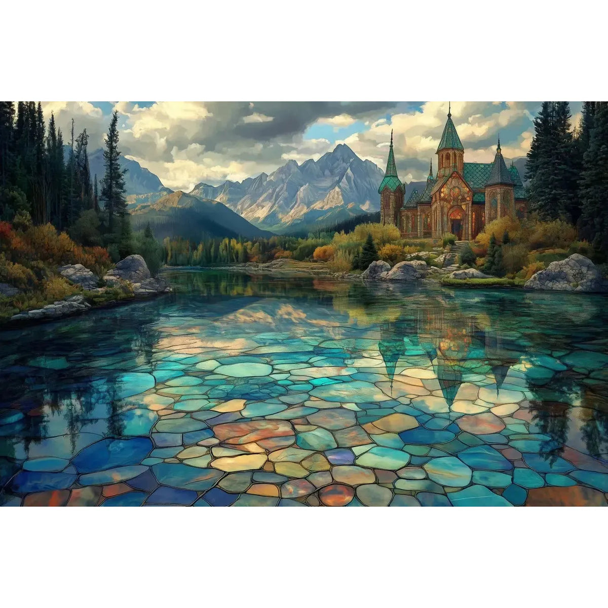 Shattered Waters 1000 Piece Jigsaw Puzzle Trippy