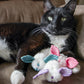 HuggleKats® Dust Bunnies Cat Toys, 3 Pack