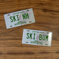 SKI NH - New Hampshire License Plate Magnet