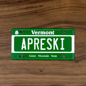 APRESKI - Vermont License Plate Magnet