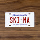 SKI MA - Massachusetts License Plate Magnet