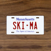 SKI MA - Massachusetts License Plate Magnet