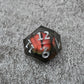 Smaug's Eye |  7 Piece Moving Eye DnD Dice Set | Acrylic RPG Gaming Dice