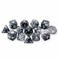 Misty Step – Black & Silver 14-Piece D&D Dice Set