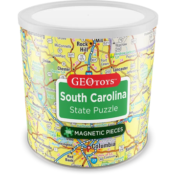 South Carolina State 100 Piece Magnetic Jigsaw Puzzle Geotoys