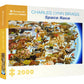 Space Race 2000 Piece Panoramic Jigsaw Puzzle Pomegranate