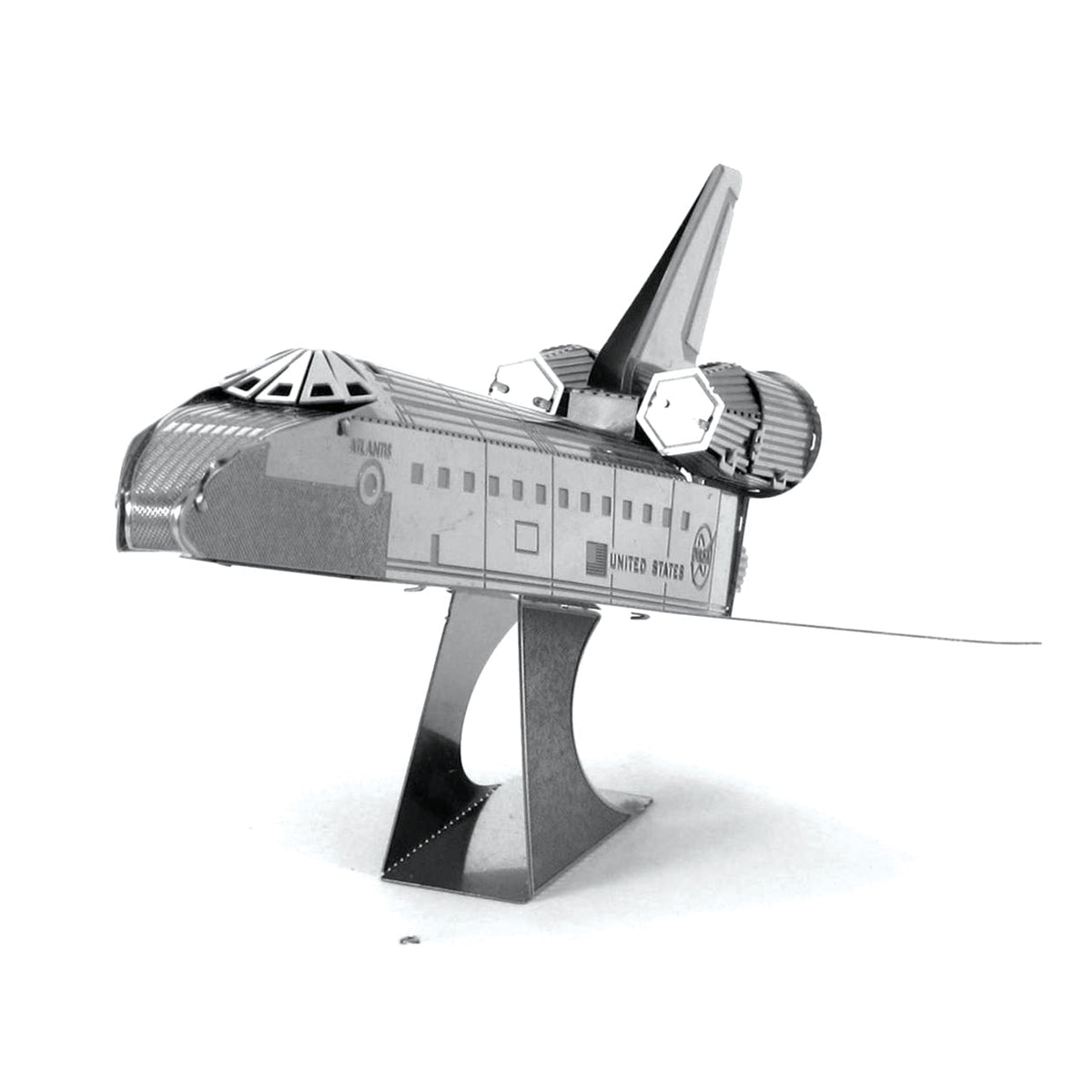 Space Shuttle Atlantis 3D Steel Model Kit Metal Earth